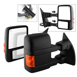 xTune Ford F-250 Super Duty/F-350 Super Duty/F-450 Super Duty 08-15 Left And Right XTune Door Mirror Set Manual Extendable Power Heated/Adjustable
