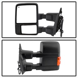 xTune Ford F-250 Super Duty/F-350 Super Duty/F-450 Super Duty 08-15 Left And Right XTune Door Mirror Set Manual Extendable Power Heated/Adjustable