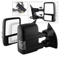 xTune Ford F-250 Super Duty/F-350 Super Duty/F-450 Super Duty/F-550 Super Duty 08-15 Left And Right XTune Door Mirror Set Manual Extendable Power Heated/Adjustable
