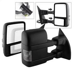 xTune Ford F-250 Super Duty/F-350 Super Duty/F-450 Super Duty/F-550 Super Duty 08-15 Left And Right XTune Door Mirror Set Manual Extendable Power Heated/Adjustable