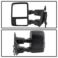xTune Ford F-250 Super Duty/F-350 Super Duty/F-450 Super Duty/F-550 Super Duty 08-15 Left And Right XTune Door Mirror Set Manual Extendable Power Heated/Adjustable