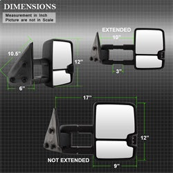 xTune Chevrolet Silverado 1500/Silverado 1500 HD/Silverado 2500/Silverado 2500 HD/Silverado 3500 99-06 Left And Right XTune Door Mirror Set G2 LED Turn Signal
