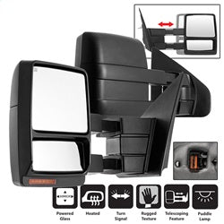 xTune Ford F-150 04-06 Left And Right XTune Door Mirror Set Power Heated Amber