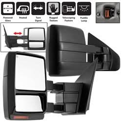 xTune Ford F-150 07-14 Set Power Heated LED Signal Telescoping Mirrors Amber
