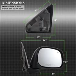 xTune Dodge Ram 1500/Ram 2500/Ram 3500 02-08 RH(Passenger) Side XTune Door Mirror Power Heated OE