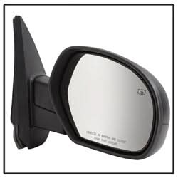 xTune Chevrolet Silverado 1500/Silverado 2500 HD/Silverado 3500 HD 07-14 RH(Passenger) Side XTune Door Mirror Power Heated Shiny Black