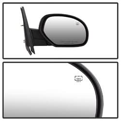 xTune Chevrolet Silverado 1500/Silverado 2500 HD/Silverado 3500 HD 07-14 RH(Passenger) Side XTune Door Mirror Power Heated Shiny Black