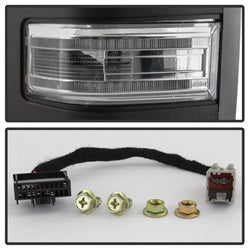 xTune Ford F-150 15-17 Set Power Heated LED Signal Telescoping Mirrors Clear