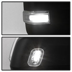 xTune Ford F-150 15-17 Set Power Heated LED Signal Telescoping Mirrors Clear