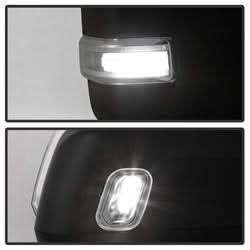 xTune Ford F-150 15-17 Set Power Heated LED Signal Telescoping Mirrors Clear