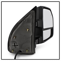 xTune Ford F-250 Super Duty/F-350 Super Duty/F-450 Super Duty 08-15 Set Power Heated LED Signal Telescoping Mirrors Smoke Adjustable