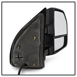 xTune Ford F-250 Super Duty/F-350 Super Duty/F-450 Super Duty 08-15 Set Power Heated LED Signal Telescoping Mirrors Smoke Adjustable