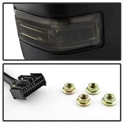 xTune Ford F-250 Super Duty/F-350 Super Duty/F-450 Super Duty 08-15 Set Power Heated LED Signal Telescoping Mirrors Smoke Adjustable