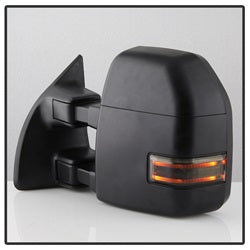 xTune Ford F-250 Super Duty/F-350 Super Duty/F-450 Super Duty 08-15 Set Power Heated LED Signal Telescoping Mirrors Smoke Adjustable