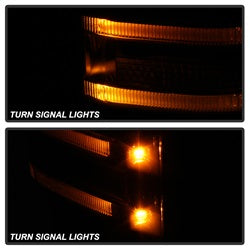 xTune Ford F-250 Super Duty/F-350 Super Duty 99-07 Set Power Heated LED Signal Telescoping Mirrors Smoke
