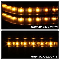 xTune Ford F-250 Super Duty/F-350 Super Duty/F-450 Super Duty 08-15 Set Manual Sequential LED Signal Telescoping Mirrors Smoke
