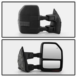 xTune Ford F-250 Super Duty/F-350 Super Duty/F-450 Super Duty 08-15 Set Power Heated Mirror Sequential LED Signal Smoke Adjustable