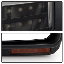 xTune Ford F-250 Super Duty/F-350 Super Duty/F-450 Super Duty 08-15 Set Power Heated Mirror Sequential LED Signal Smoke Adjustable