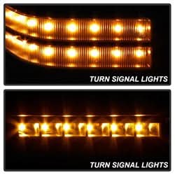 xTune Ford F-250 Super Duty/F-350 Super Duty 99-07 Set Manual Sequential LED Signal Telescoping Mirrors Smoke