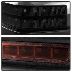 xTune Ford F-250 Super Duty/F-350 Super Duty 99-07 Set Manual Sequential LED Signal Telescoping Mirrors Smoke