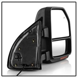 xTune Ford F-250 Super Duty/F-350 Super Duty 99-07 Set Power Heated Sequential LED Signal Telescoping Mirrors Smoke