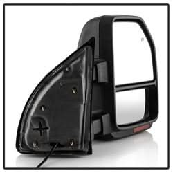 xTune Ford F-250 Super Duty/F-350 Super Duty 99-07 Set Power Heated Sequential LED Signal Telescoping Mirrors Smoke