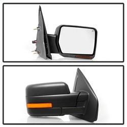 xTune Ford F-150 07-14 OEM Power Heated Sequential LED Signal Mirror Set Amber