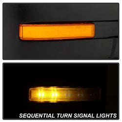 xTune Ford F-150 07-14 OEM Power Heated Sequential LED Signal Mirror Set Amber