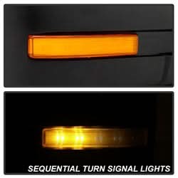 xTune Ford F-150 07-14 OEM Power Heated Sequential LED Signal Mirror Set Amber