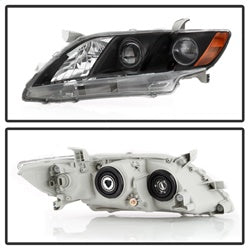 OE Toyota Camry 07-09 Black Halogen OE Headlights
