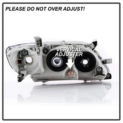 OE Toyota Camry 07-09 Black Halogen OE Headlights