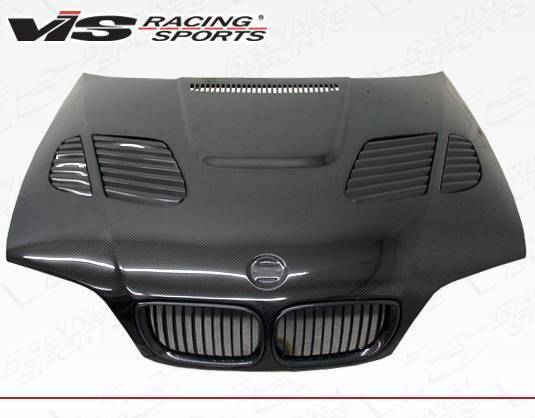 1999-2003 BMW 3 SERIES E46 2 doors GTR Style Carbon Fiber Black Hood