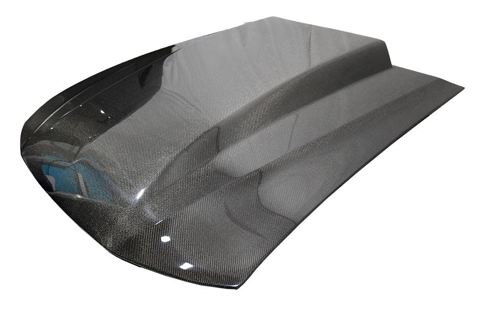1999-2004 Ford Mustang 2 doors Cowl Induction Style Carbon Fiber Black Hood