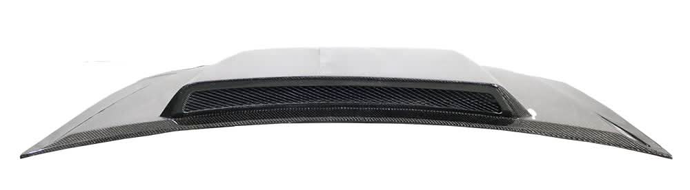 1999-2004 Ford Mustang 2 doors Cowl Induction Style Carbon Fiber Black Hood