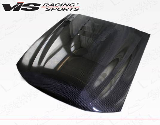 1999-2004 Ford Mustang 2 doors Cobra R 2000 Style Carbon Fiber Black Hood