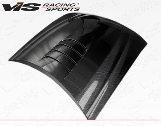 1999-2004 Ford Mustang 2 doors Cobra R 2000 Style Carbon Fiber Black Hood
