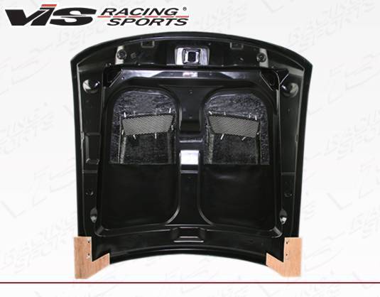 1999-2004 Ford Mustang 2 doors Heat Extractor Style Carbon Fiber Black Hood