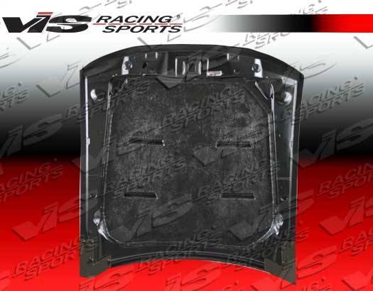 1999-2004 Ford Mustang 2 doors Mach 5 Style Carbon Fiber Black Hood