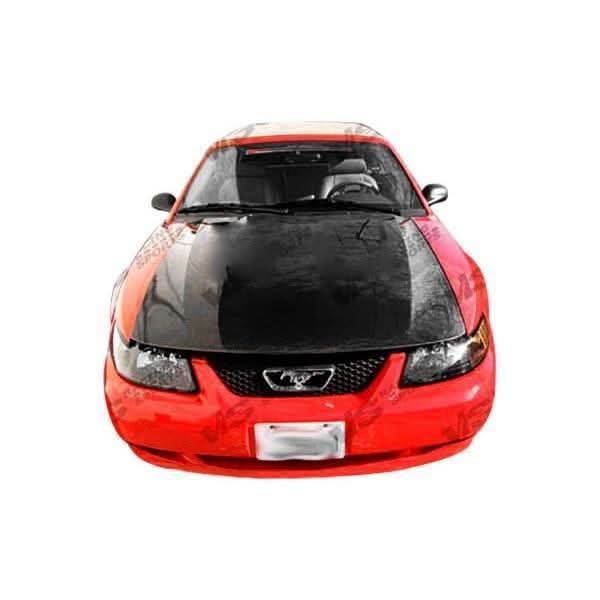 1999-2004 Ford Mustang 2 doors OEM Style Carbon Fiber Black Hood