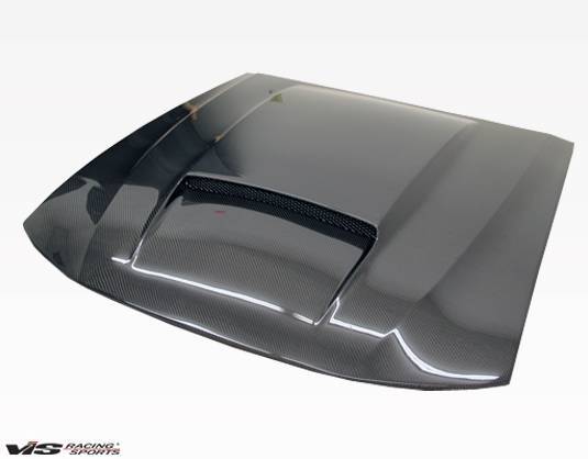 1999-2004 Ford Mustang 2 doors Stalker X Style Carbon Fiber Black Hood