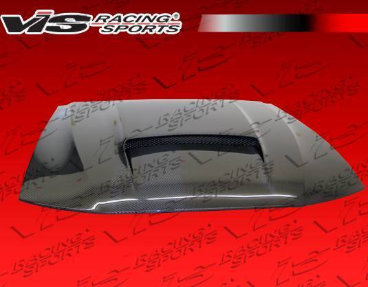 1999-2004 Ford Mustang 2 doors Stalker X Style Carbon Fiber Black Hood