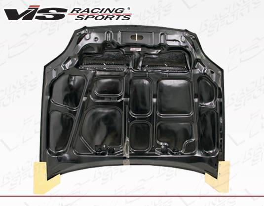 1999-2000 Honda Civic 4 doors 2 doors MONSTER Style Carbon Fiber Black Hood