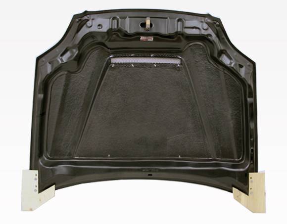 1999-2000 Honda Civic 4 doors 2 doors INVADER Style Carbon Fiber Black Hood