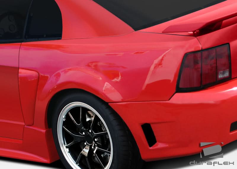 1999-2004 Ford Mustang CBR500 Style Wide Body Rear Fender Flares - FRP