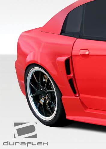 1999-2004 Ford Mustang CBR500 Style Wide Body Rear Fender Flares - FRP