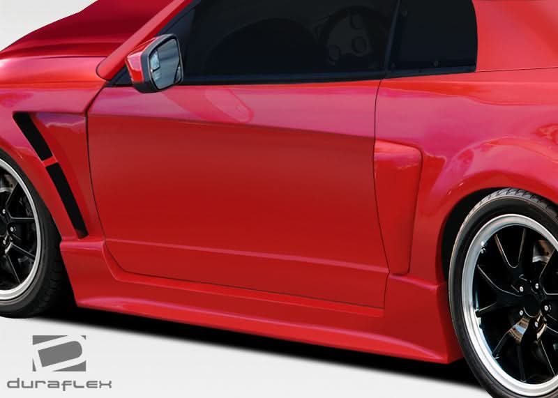 1999-2004 Ford Mustang CBR500 Style Wide Body Side Skirts - FRP