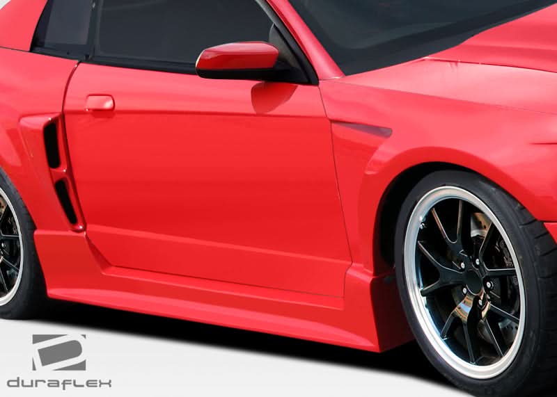 1999-2004 Ford Mustang CBR500 Style Wide Body Side Skirts - FRP