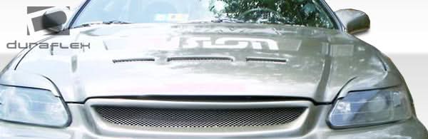 1999-2000 Honda Civic Predator Style Hood - 1 Piece - FRP