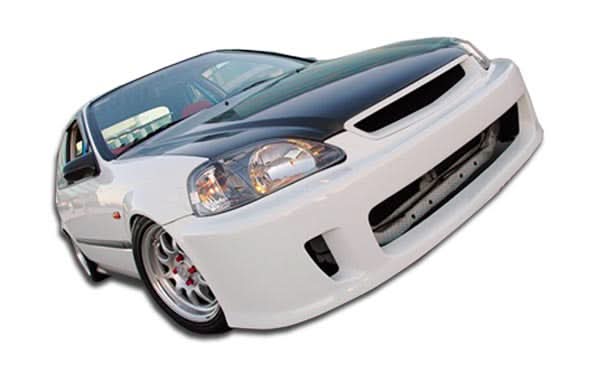 1999-2000 Honda Civic Winner Style Front Bumper Cover - FRP