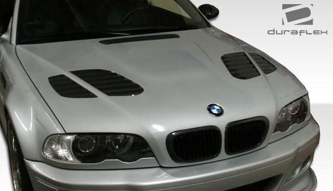 2000-2006 BMW M3 E46 GTR Look Hood - 1 Piece - FRP